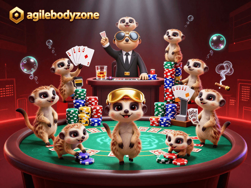 Experience the thrilling world of agilebodyzone with meerkats managing a vibrant casino.