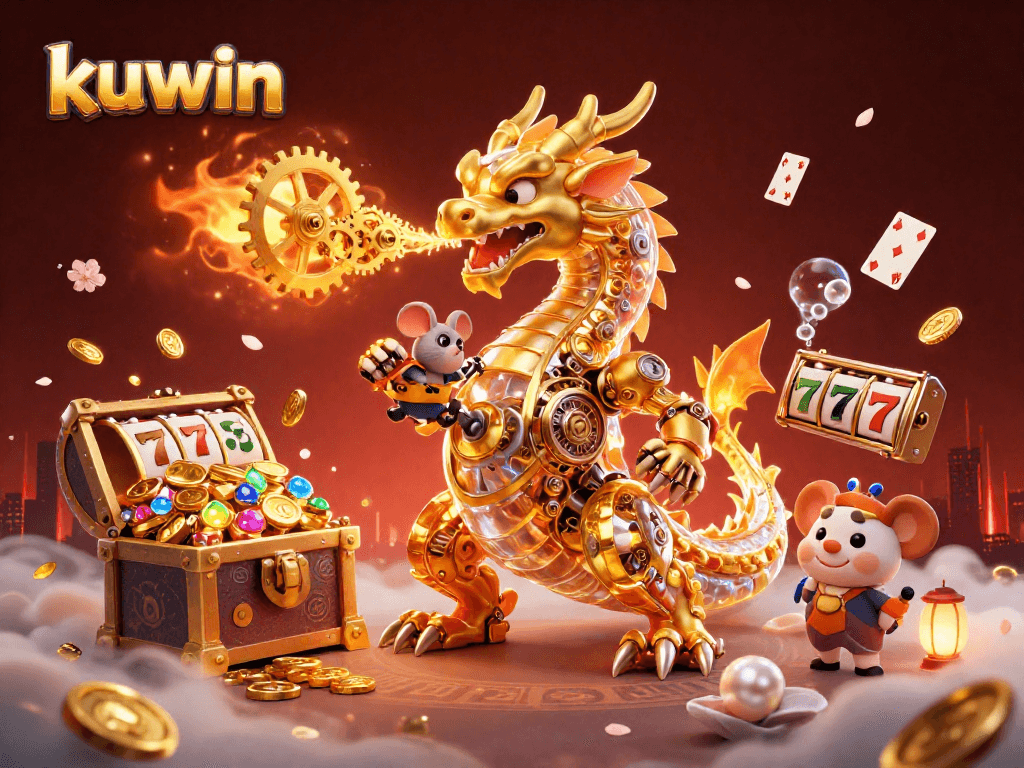 Win jackpots with kuwin's exciting slot games featuring a golden dragon and immersive underwater treasures.
