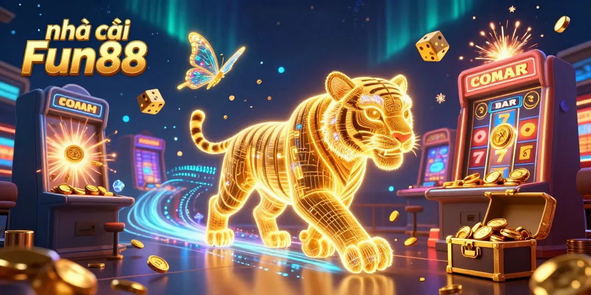 Engage in thrilling gaming at nhà cái Fun88 with an electrifying 3D casino scene full of excitement.