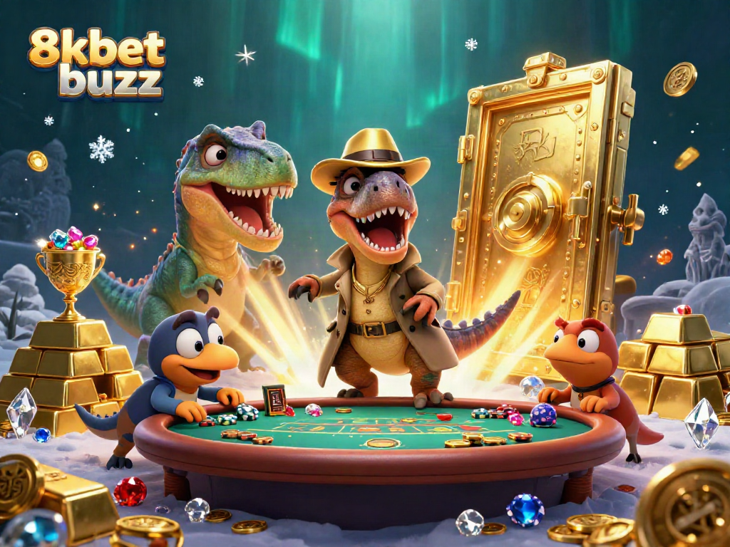 Experience thrilling gameplay at 8kbet buzz with vibrant casino elements and playful characters.