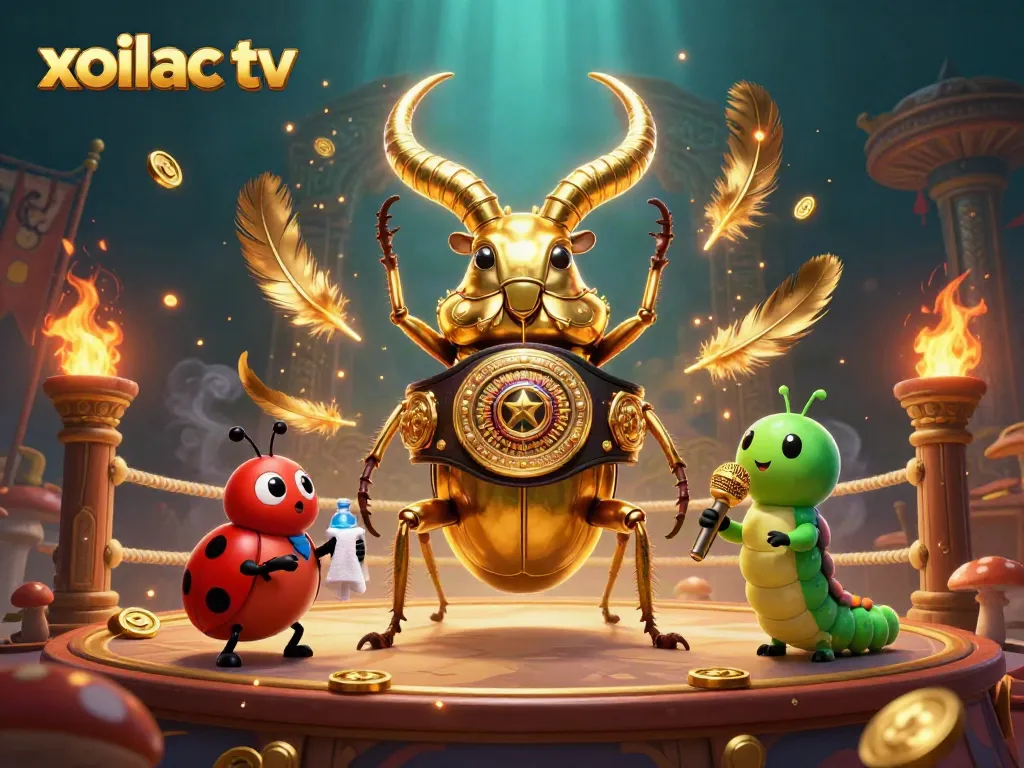 Engage with xoilac tv in an exhilarating gambling showdown featuring vibrant characters.