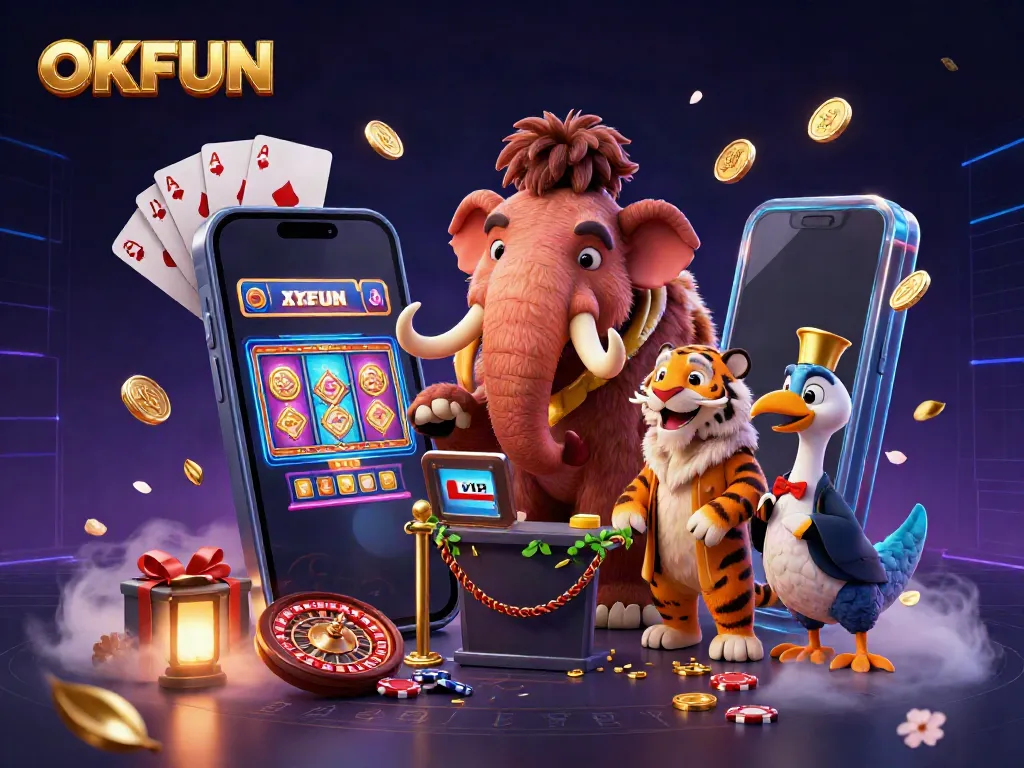 Experience Casino Fun with OKFUN's Vibrant Online Gaming Atmosphere