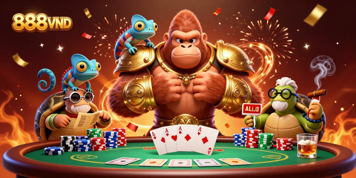 Experience thrilling wins at 888VND with dynamic casino action and colorful characters.