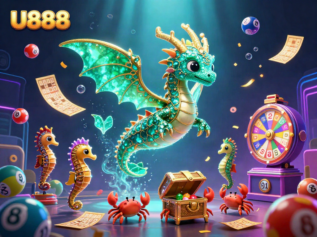 Join the adventure with U888's vibrant treasure hunt in this thrilling underwater casino scene.