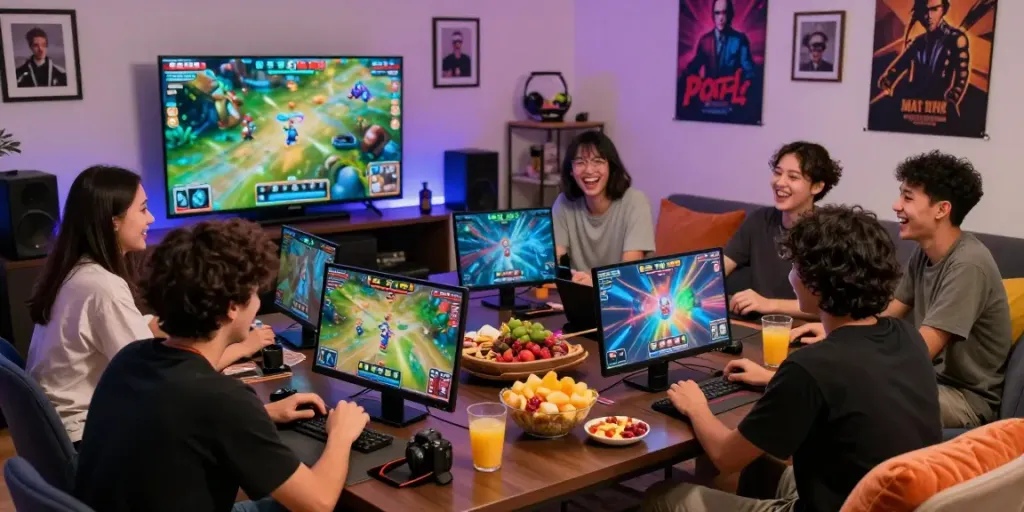 Exciting gameplay of 3 Patti no1 in a cozy social setting with friends.
